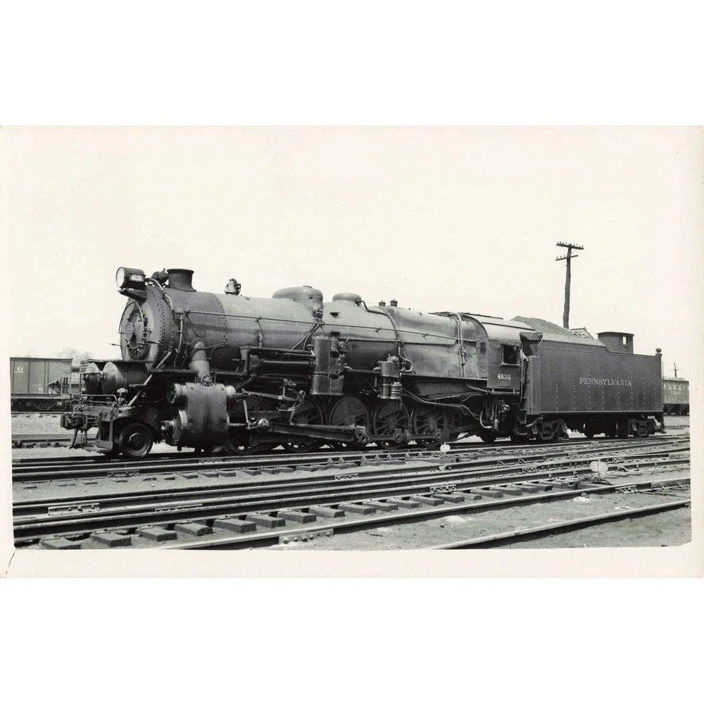 RPPC Pennsylvania Railroad Steam Locomotive 4632 Real Photo Postcard PRR